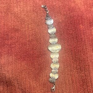 Silpada Silver Textured Disc Bracelet
